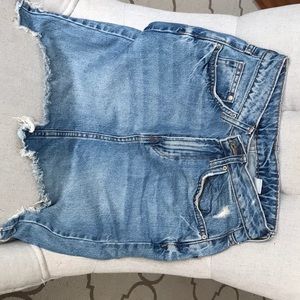 H&M denim Mid-length skirt light wash size 2